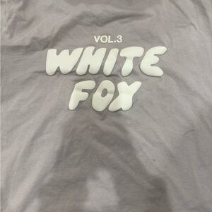 White Fox Gray Graphic Tee